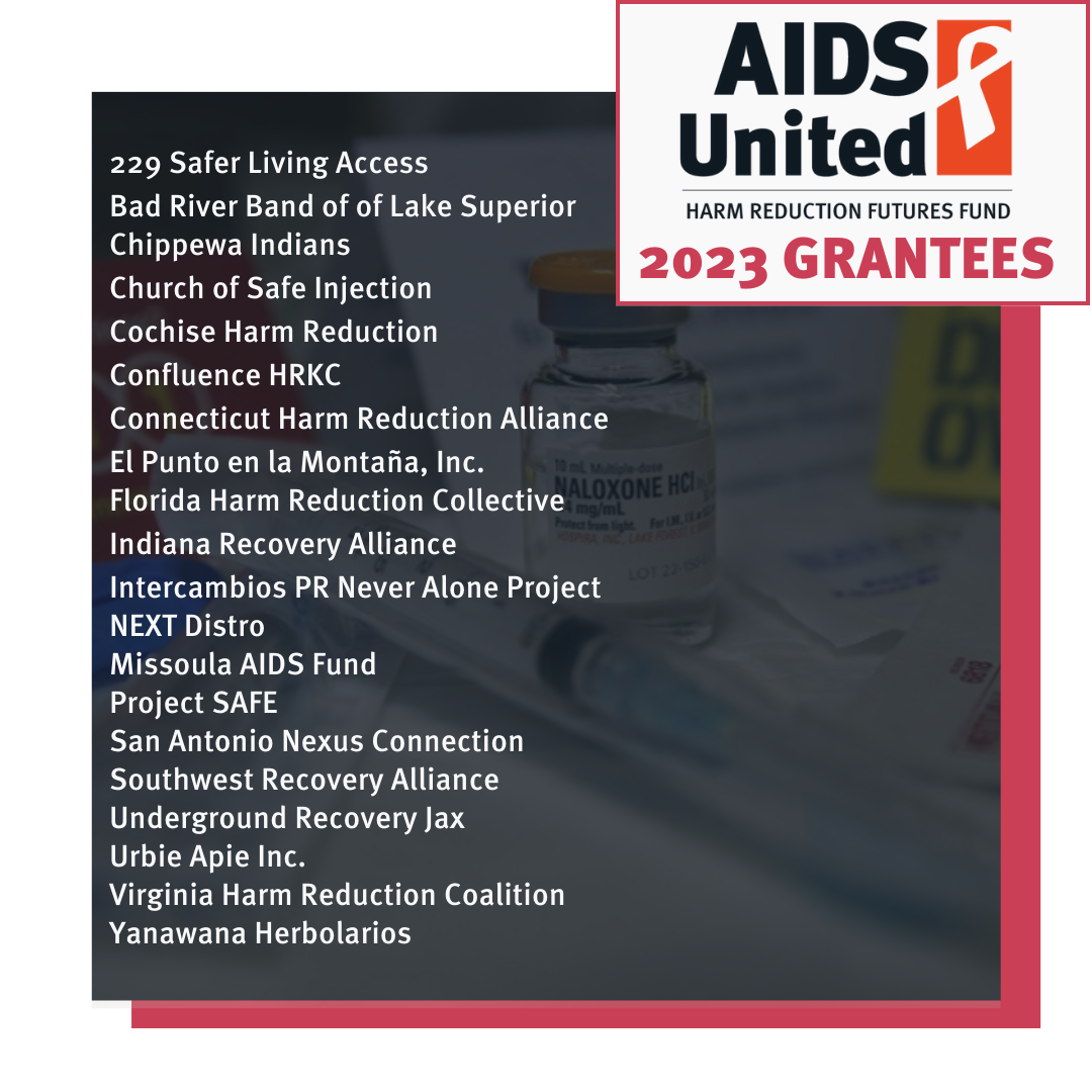 AIDS United 2023 grantees